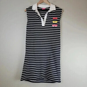 Zara Natacha Paschal Polo Dress Sleeveless Collared Preppy Artsy Unique S